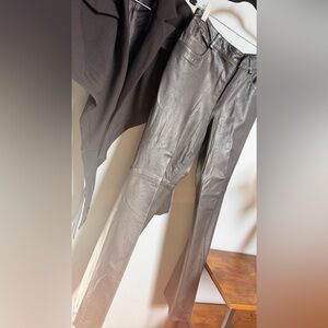 Vintage Periscope PS-3983 Genuine Leather Pants – Sculpted Charcoal Black (11)